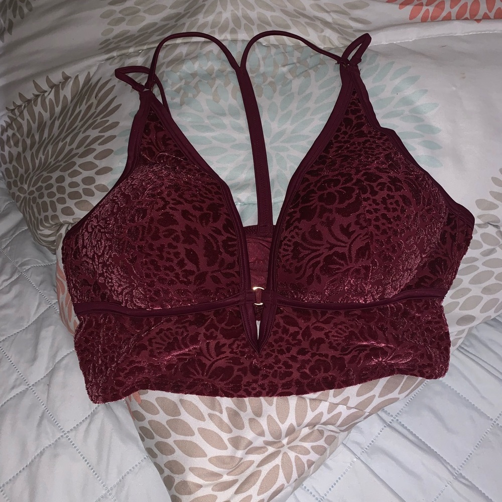 VS Velvet Bralette Size Large